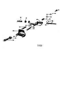 Cutter Sharpening Attachment Diagram and Parts List for 5034  Porter Cable Saw